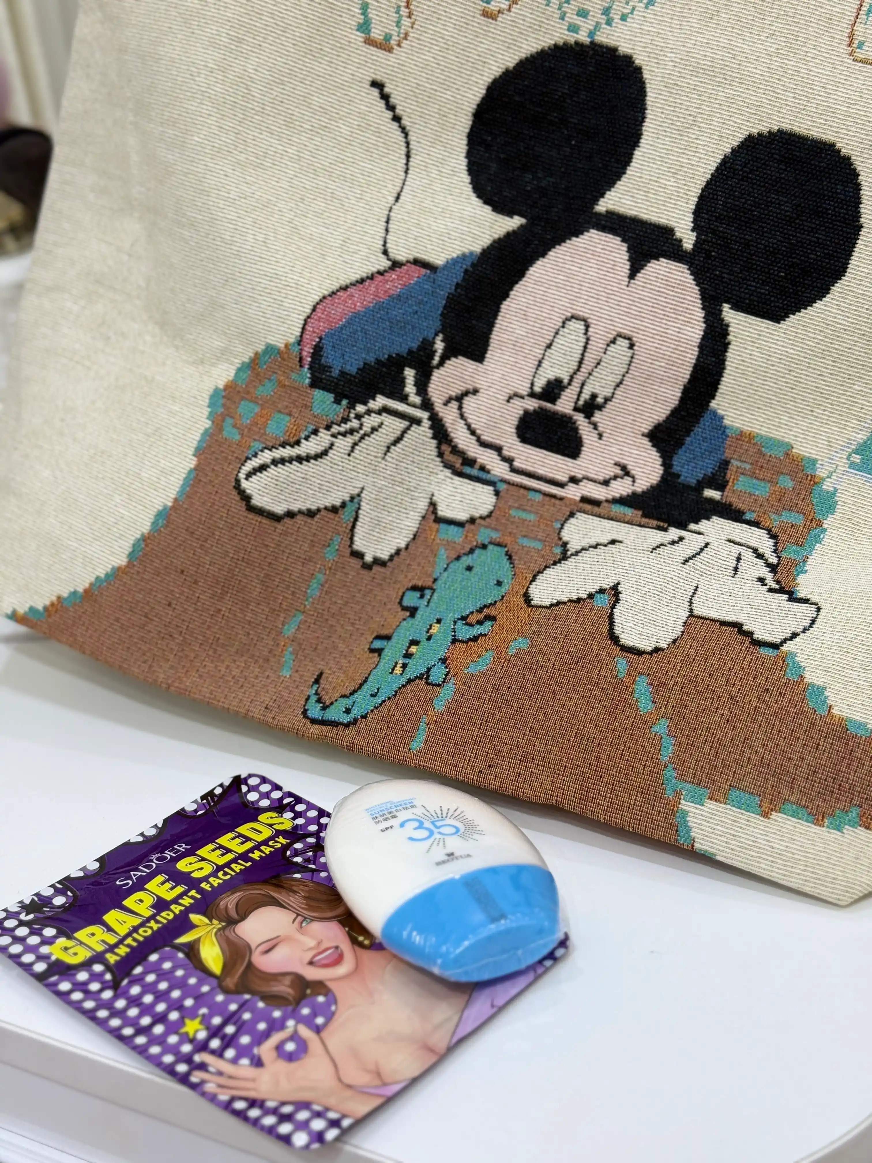 Шоппер «Mickey Style» + в подарок СПФ крем и маска для лица