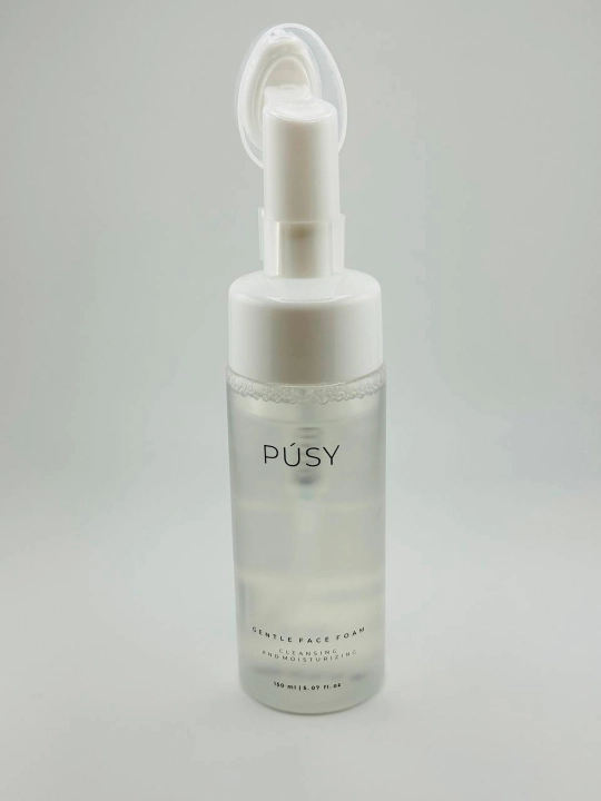Yuzni yuvish uchun yumshoq PUSY ko‘pigi silikon cho‘tka bilan, 150 ml - 