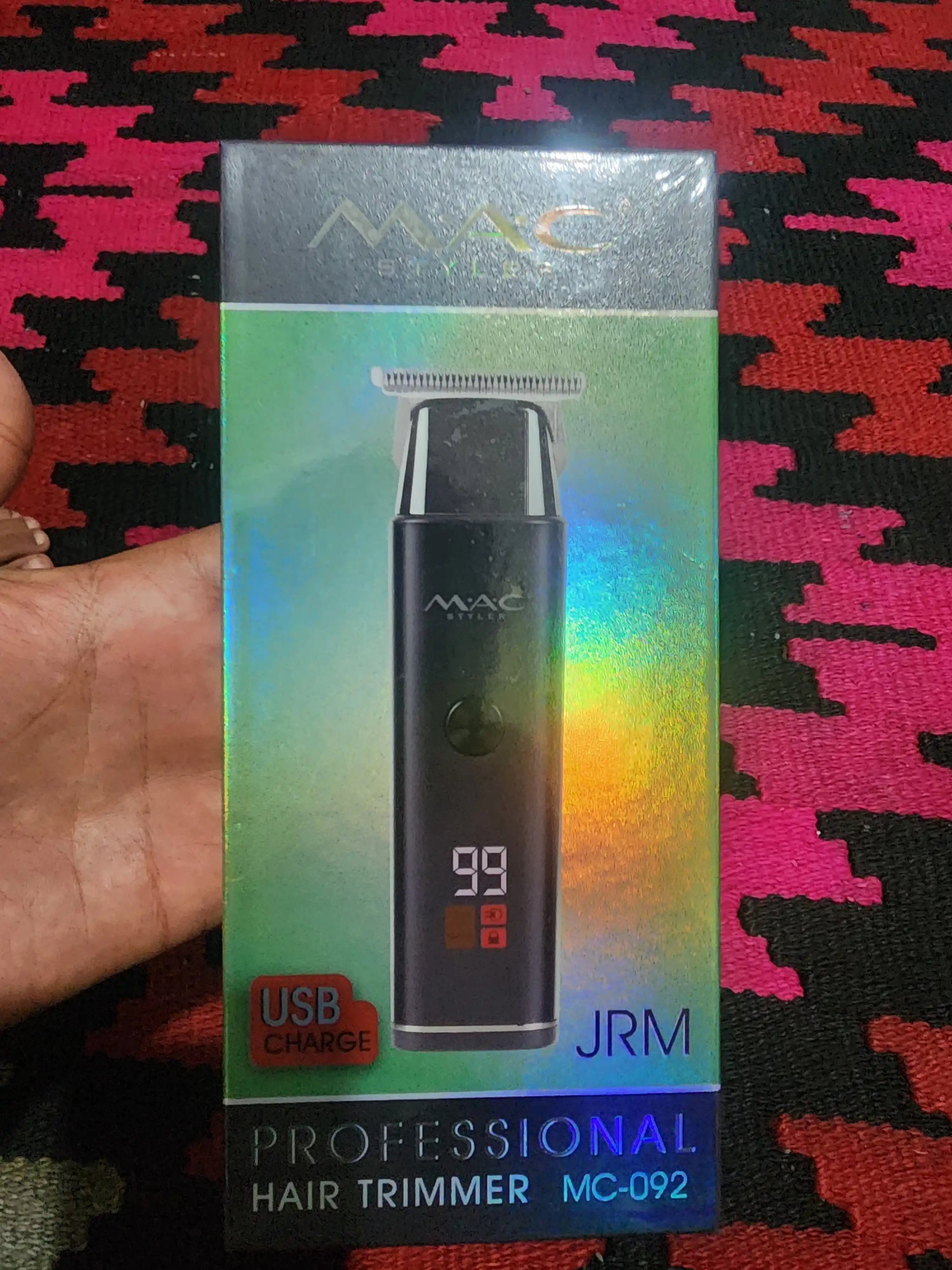 Simsiz soch olish mashinasi, MAC MC-092, LED displeyli soqol trimmer
