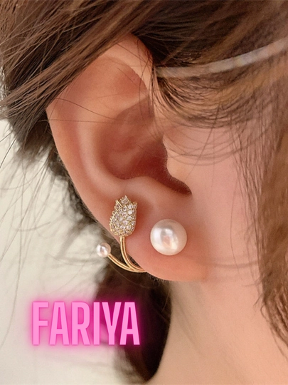Серьги, аксессуары, бижутерия, элегантные серьги — XFARIYA-ZIRAK01-КАРМЛН