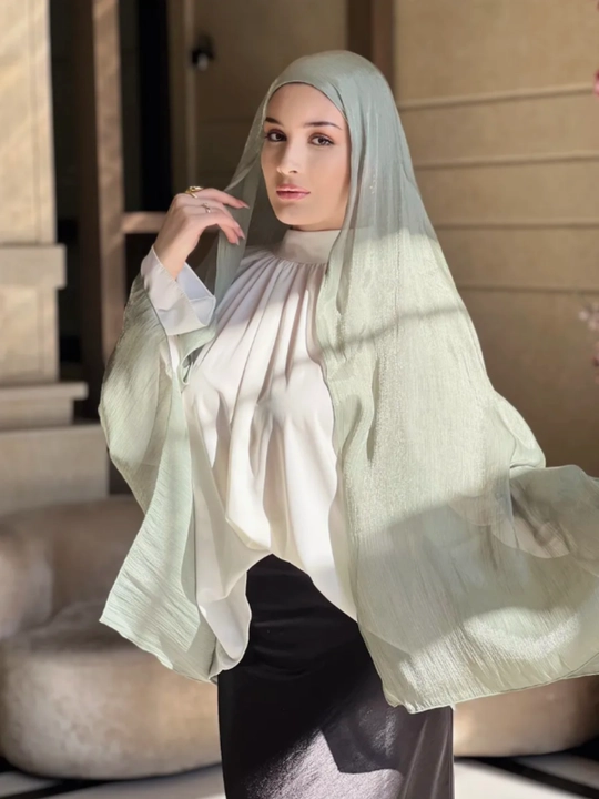 Organza sharf ayollar uchun, o'lchami 175x75 sm