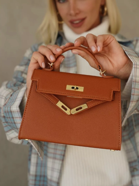 Женская мини сумка в стиле Hermes