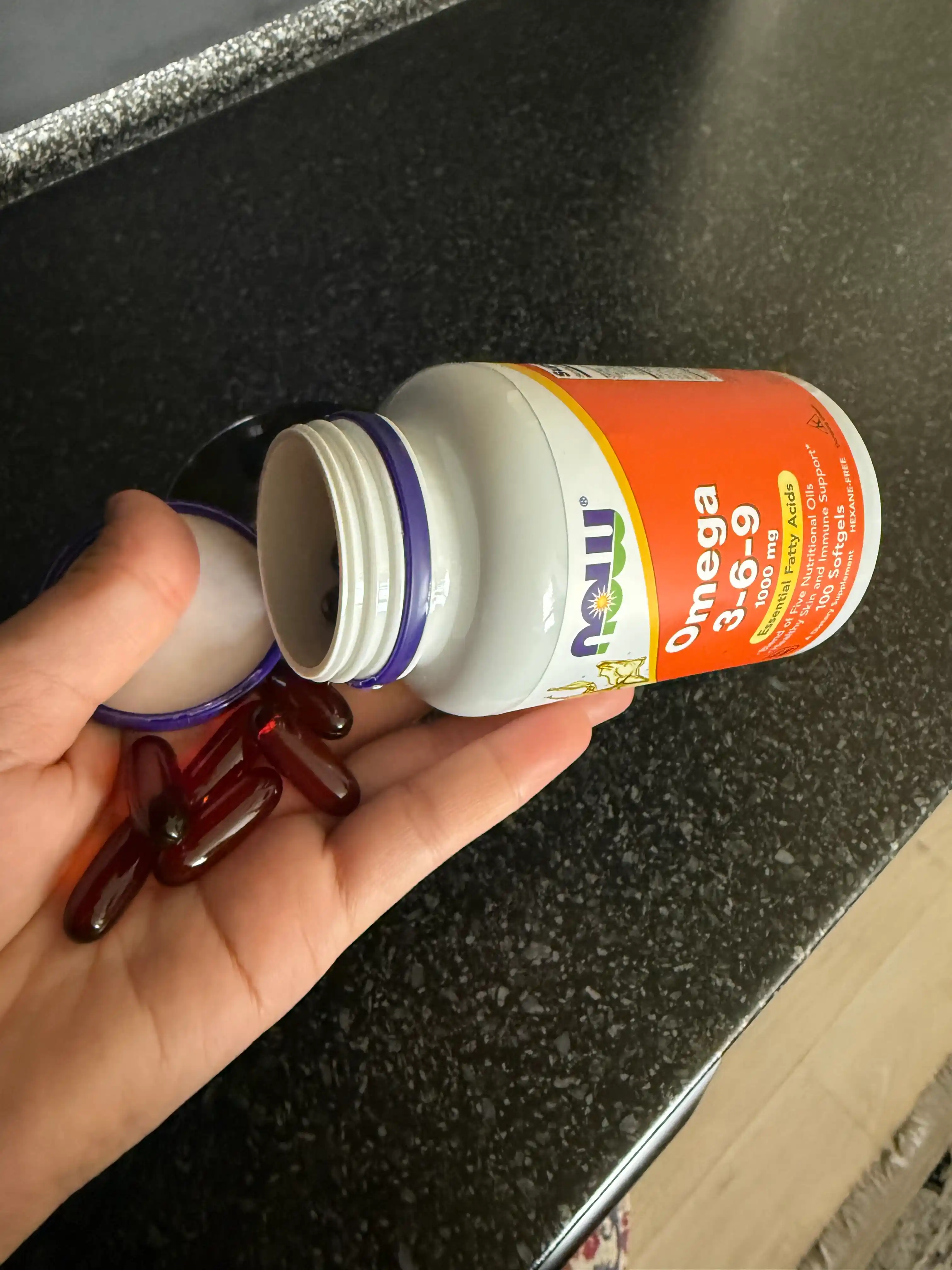 Витамины для иммунитета Now Foods Omega 3-6-9, 1000 мг, 100 таблеток
