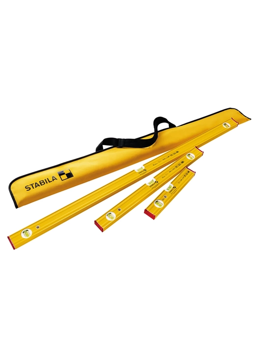Набор уровней тип 80AS PRO SET 30, 60, 120 см, в чехле STABILA 19714