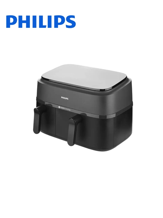 Aerogril Aerofrityurnitsa Airfryer Philips NA350/00 ikki kamerali 2750W, 9L, ikkita savat