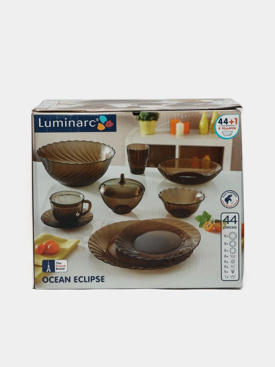 Luminarc Ocean Eclipse stol idishlari to'plami, 45 buyum