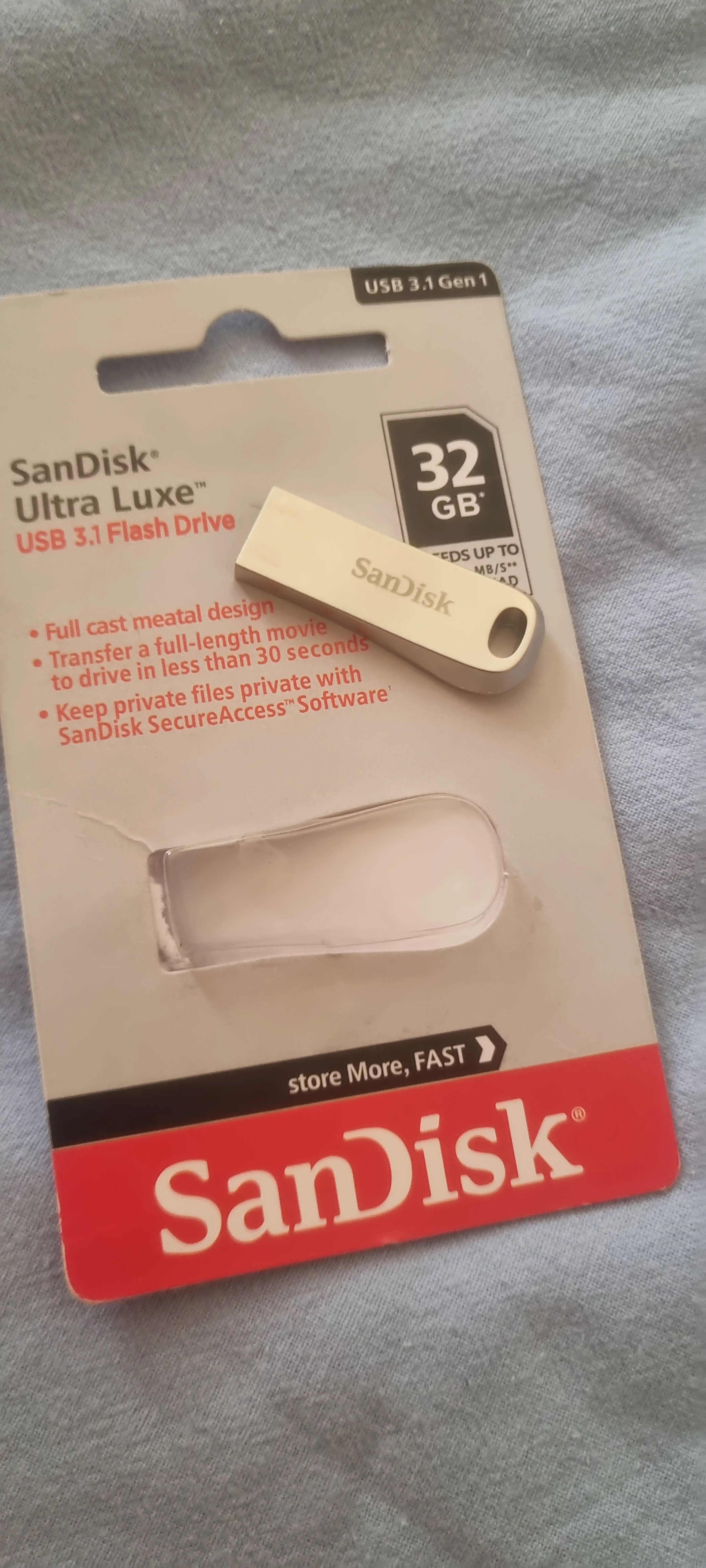 Flesh - karta SanDisk Ultra Luxe, USB 3.1 Gen 1 Flash Drive, 16 GB, 32 GB, 64 GB, 128 GB