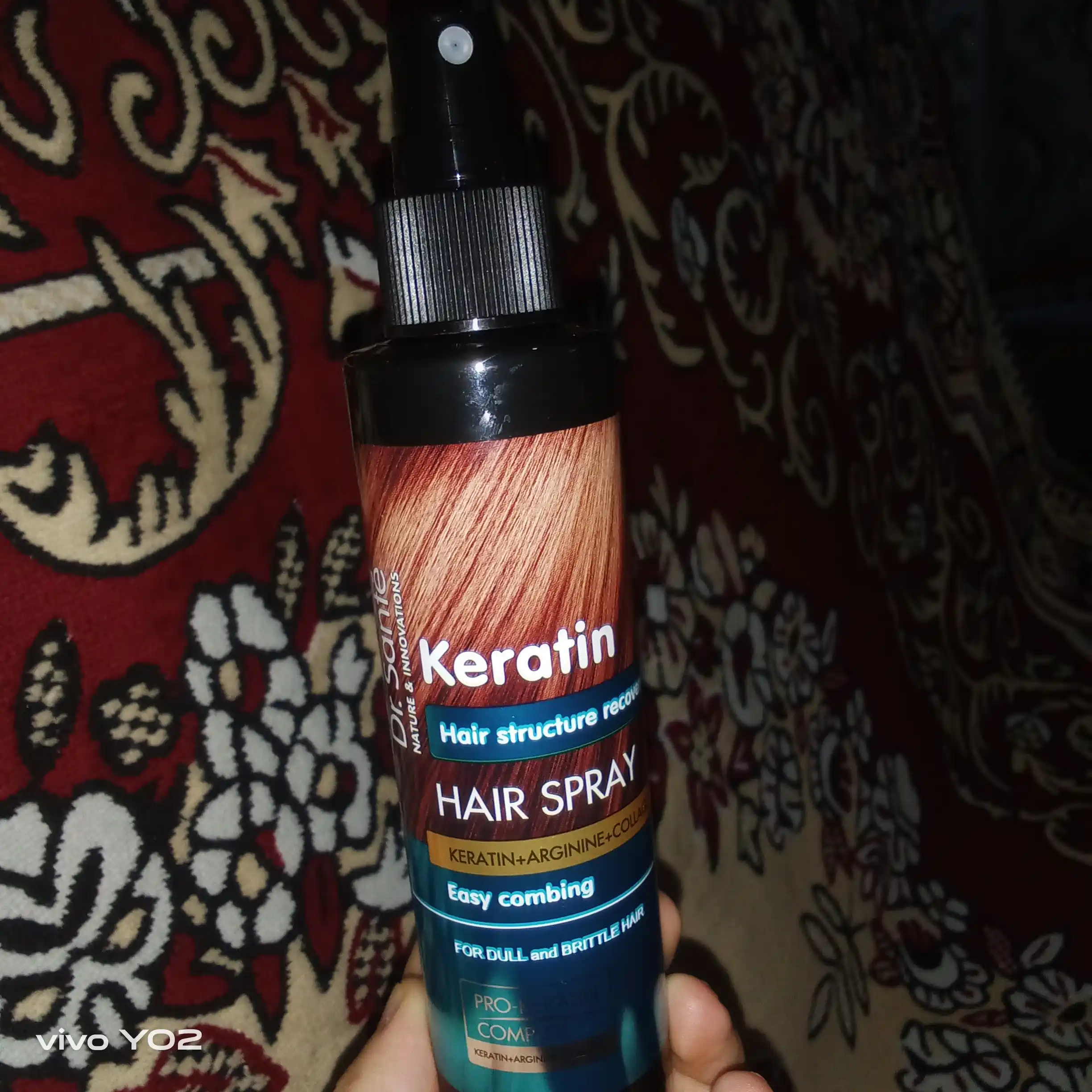 Sochlarni tiklovchi Keratin Hair spreyi, Dr.Sante, 150 ml