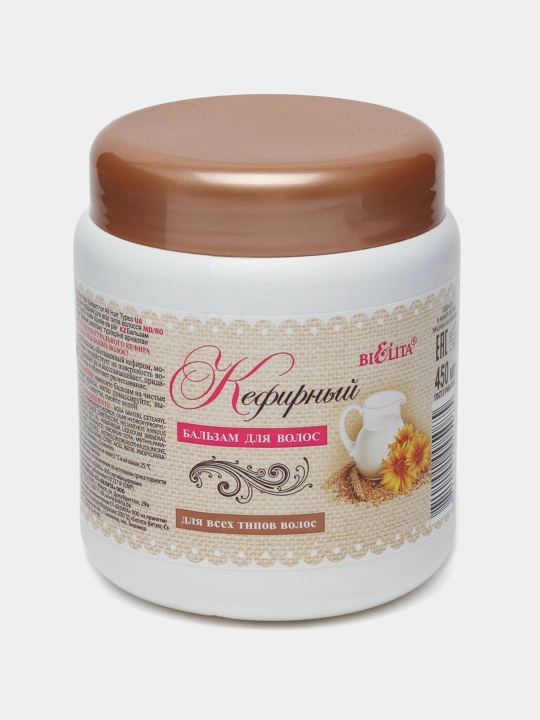 Barcha turdagi sochlar uchun kefir balzami, 450 ml, Belita - 