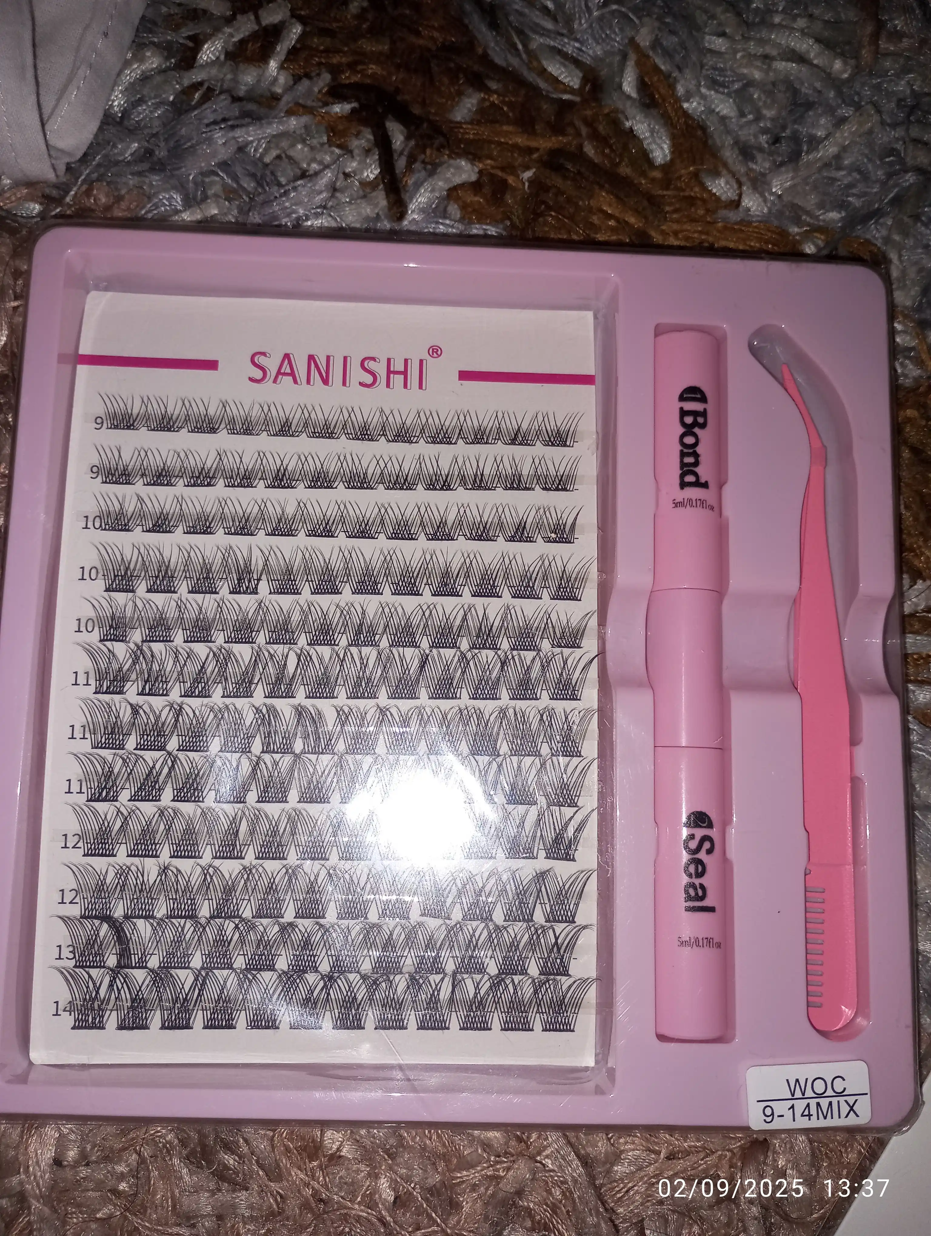 3D effektli, pinset va yelimli yasama kipriklar to‘plami, sovg‘a sifatida cho‘tka sanishi