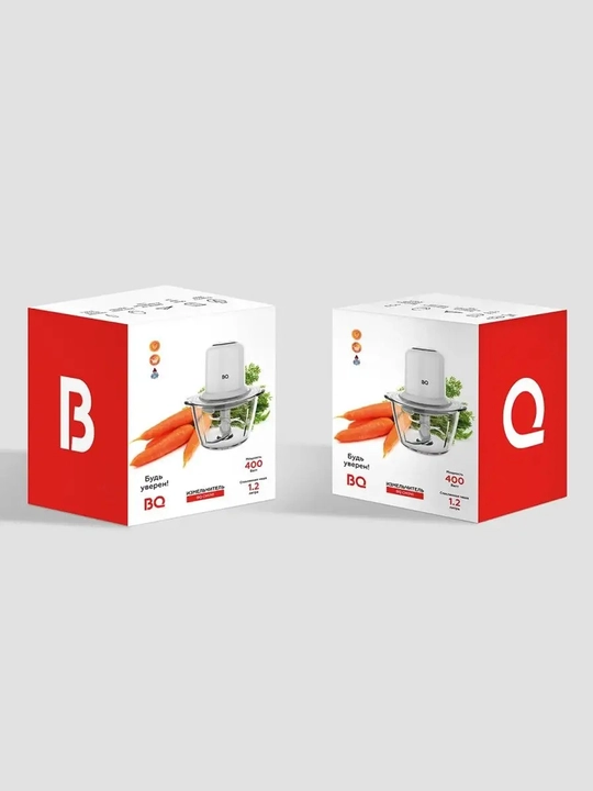 Измельчитель электрический BQ CH1741, мощность 400Вт, объем чаши 1.2 л