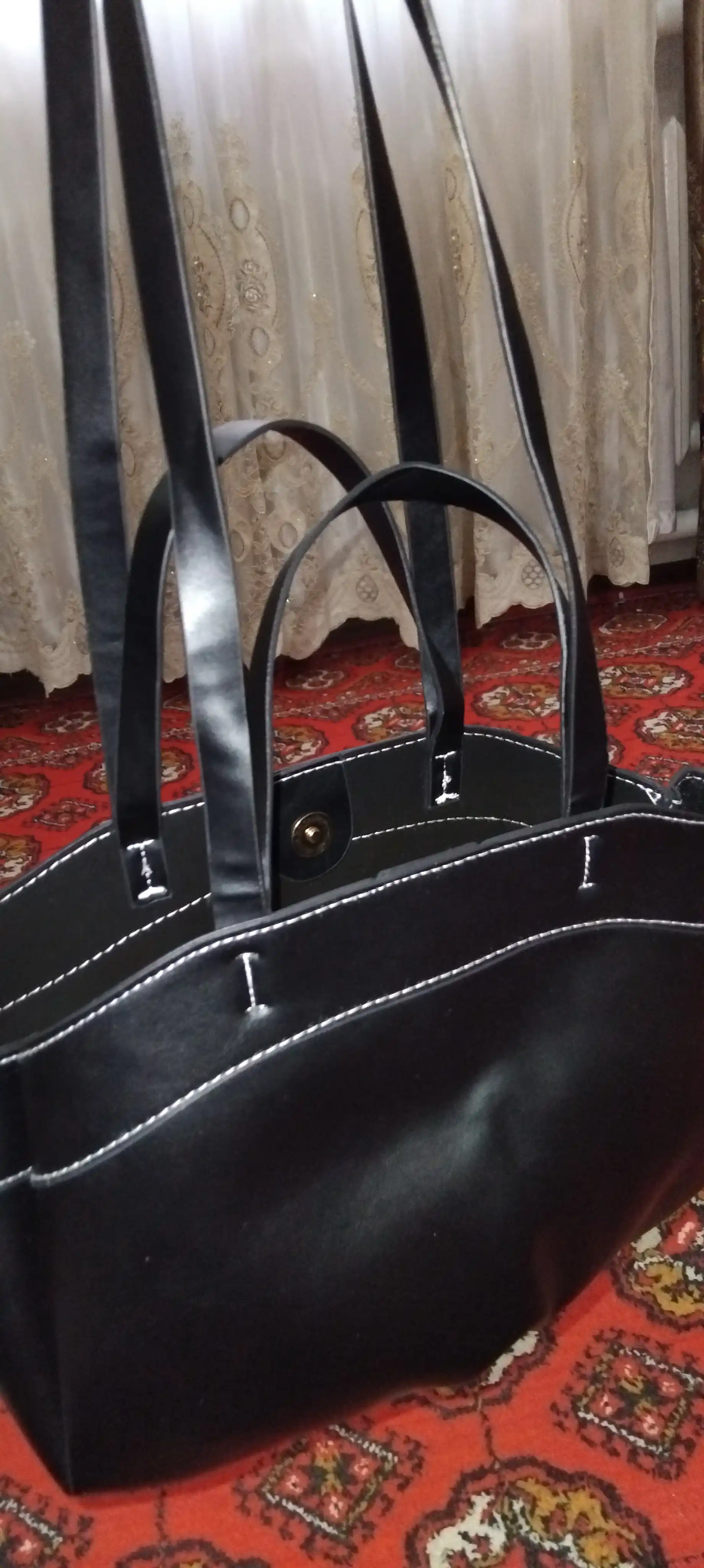 Ayollar sumkasi tout, yelkama, A4, hamyon bilan