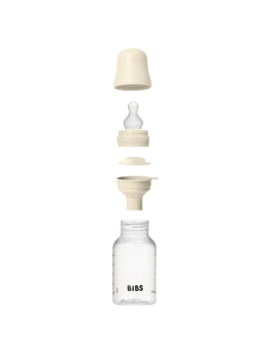 BIBS Baby Bottle 150 ml, Slow Flow, Anti-Kolik – Blush (Lateks), Sage & Ivory (Silikon)