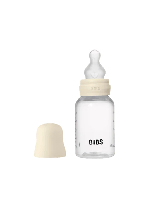 BIBS Baby Bottle 150 ml, Slow Flow, Anti-Kolik – Blush (Lateks), Sage & Ivory (Silikon)