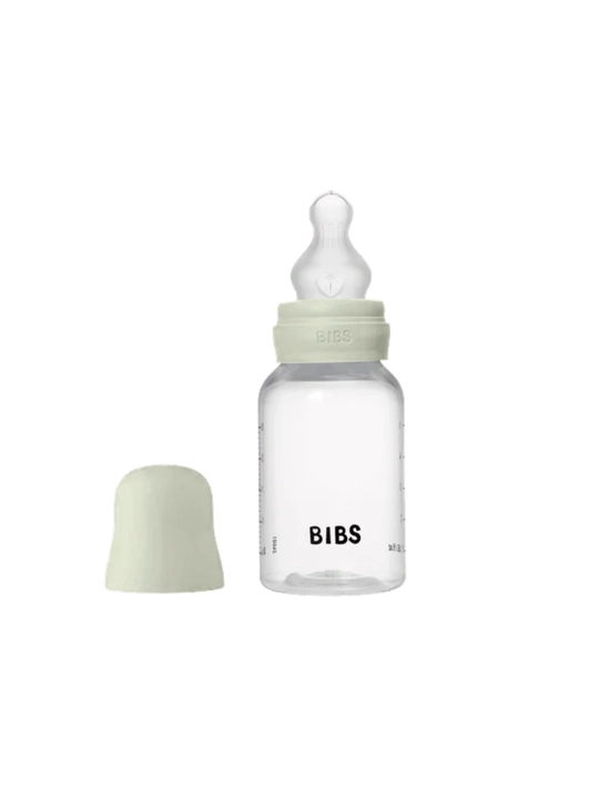 BIBS Baby Bottle 150 ml, Slow Flow, Anti-Kolik – Blush (Lateks), Sage & Ivory (Silikon)