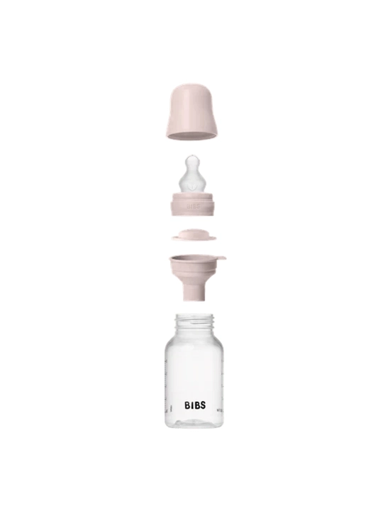 BIBS Baby Bottle 150 ml, Slow Flow, Anti-Kolik – Blush (Lateks), Sage & Ivory (Silikon)