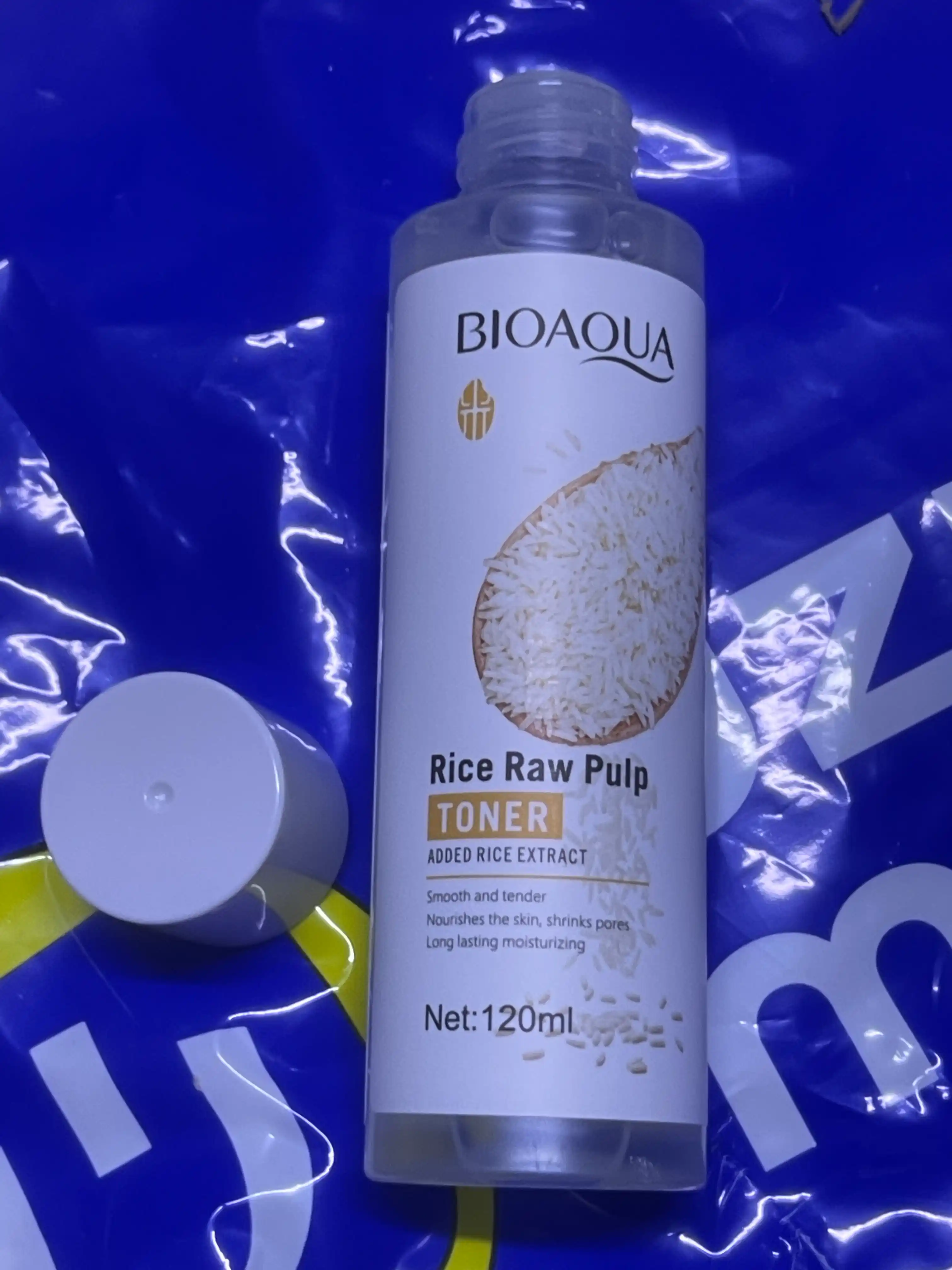 Увлажняющий тонер для лица Bioaqua Rice RAW Pulp, с экстрактом белого риса, 120 мл