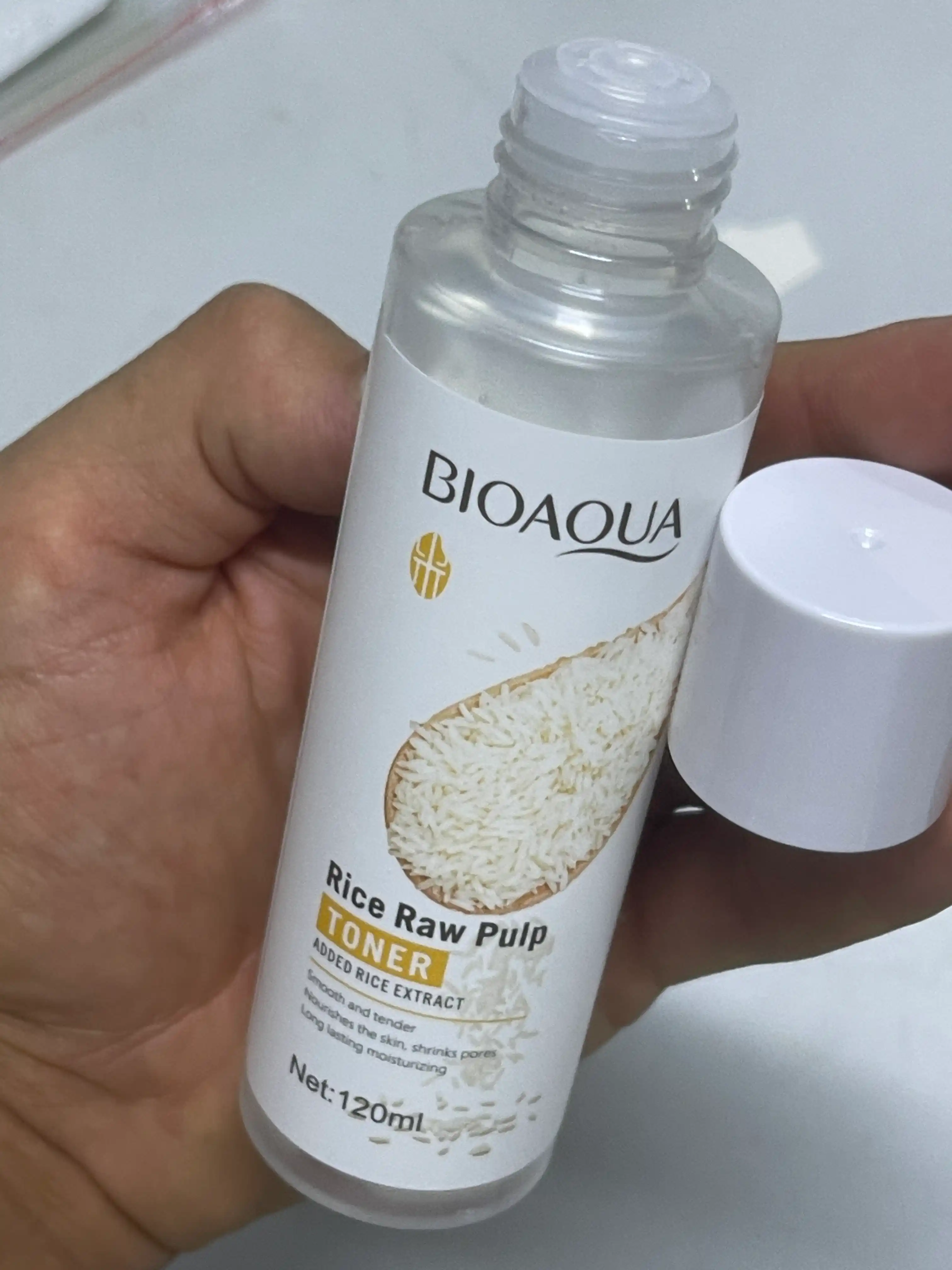 Увлажняющий тонер для лица Bioaqua Rice RAW Pulp, с экстрактом белого риса, 120 мл
