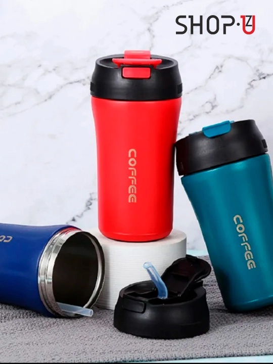 Choy va qahva uchun zanglamaydigan po'latdan tayyorlangan termosli krujka, 520 ml gacha