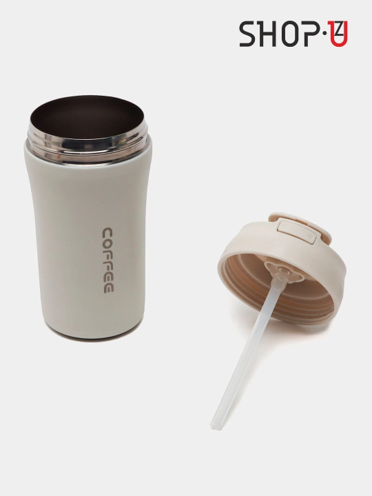 Choy va qahva uchun zanglamaydigan po'latdan tayyorlangan termosli krujka, 520 ml gacha