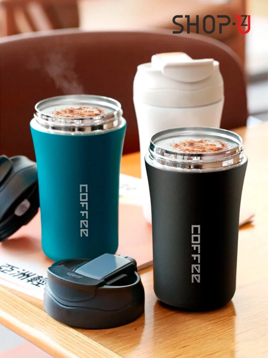 Choy va qahva uchun zanglamaydigan po'latdan tayyorlangan termosli krujka, 520 ml gacha