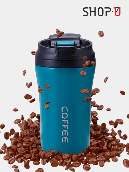 Choy va qahva uchun zanglamaydigan po'latdan tayyorlangan termosli krujka, 520 ml gacha - 