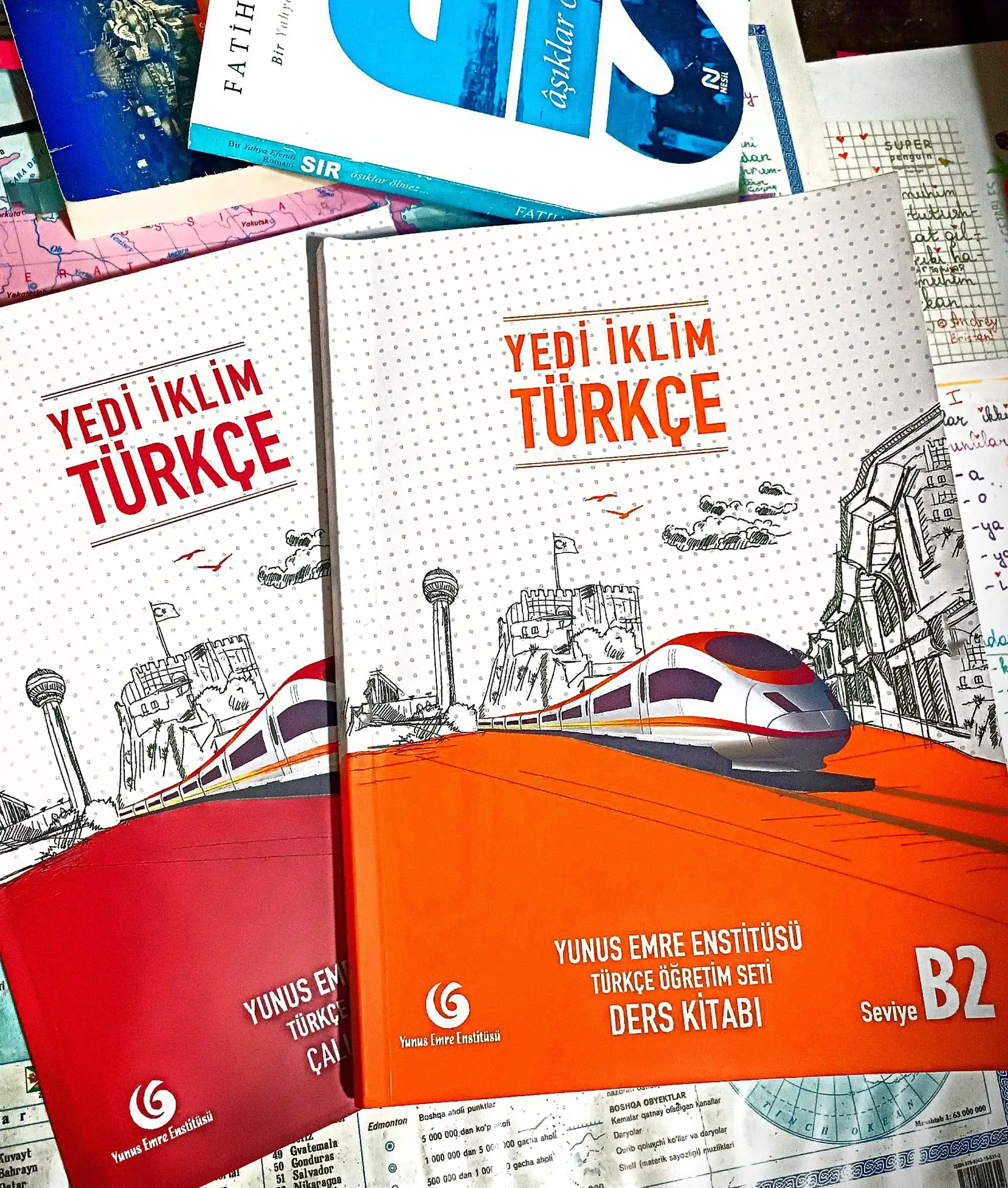Yedi Iklim Turkce. A1,A2,B1,B2,C1. Учебник и рабочие тетради по турецкому языку, A4
