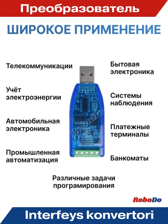 USB dan RS485 interfeys konvertori