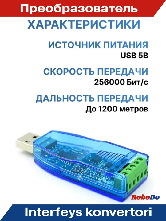 USB dan RS485 interfeys konvertori