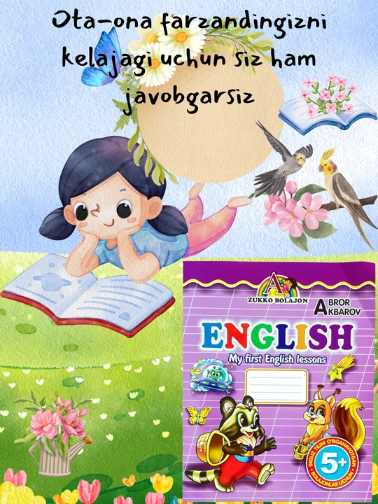 Bog'cha yoshdagi, Alifbo, Husnixat, Rus tili, Ingliz tili, Matematika, bolalar uchun