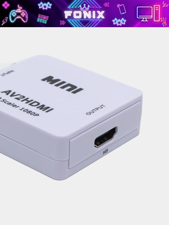 HDMI-dan AV-ga va AV-dan HDMI-ga konvertor - yuqori sifatli video uchun universal adapter