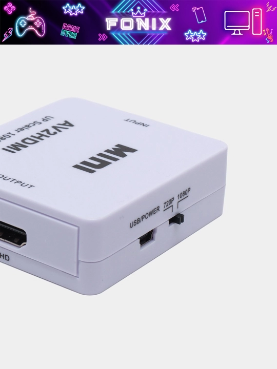 HDMI-dan AV-ga va AV-dan HDMI-ga konvertor - yuqori sifatli video uchun universal adapter