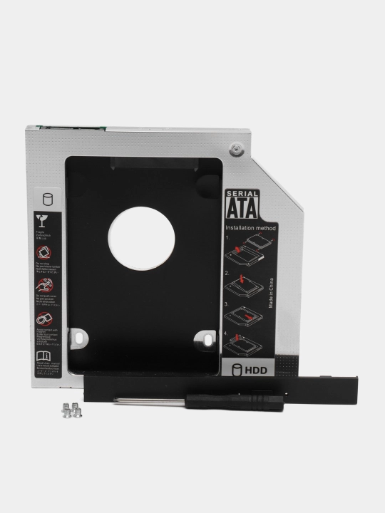 Optibay адаптер 9.5мм / 12.7мм — установка HDD или SSD вместо DVD-привода
