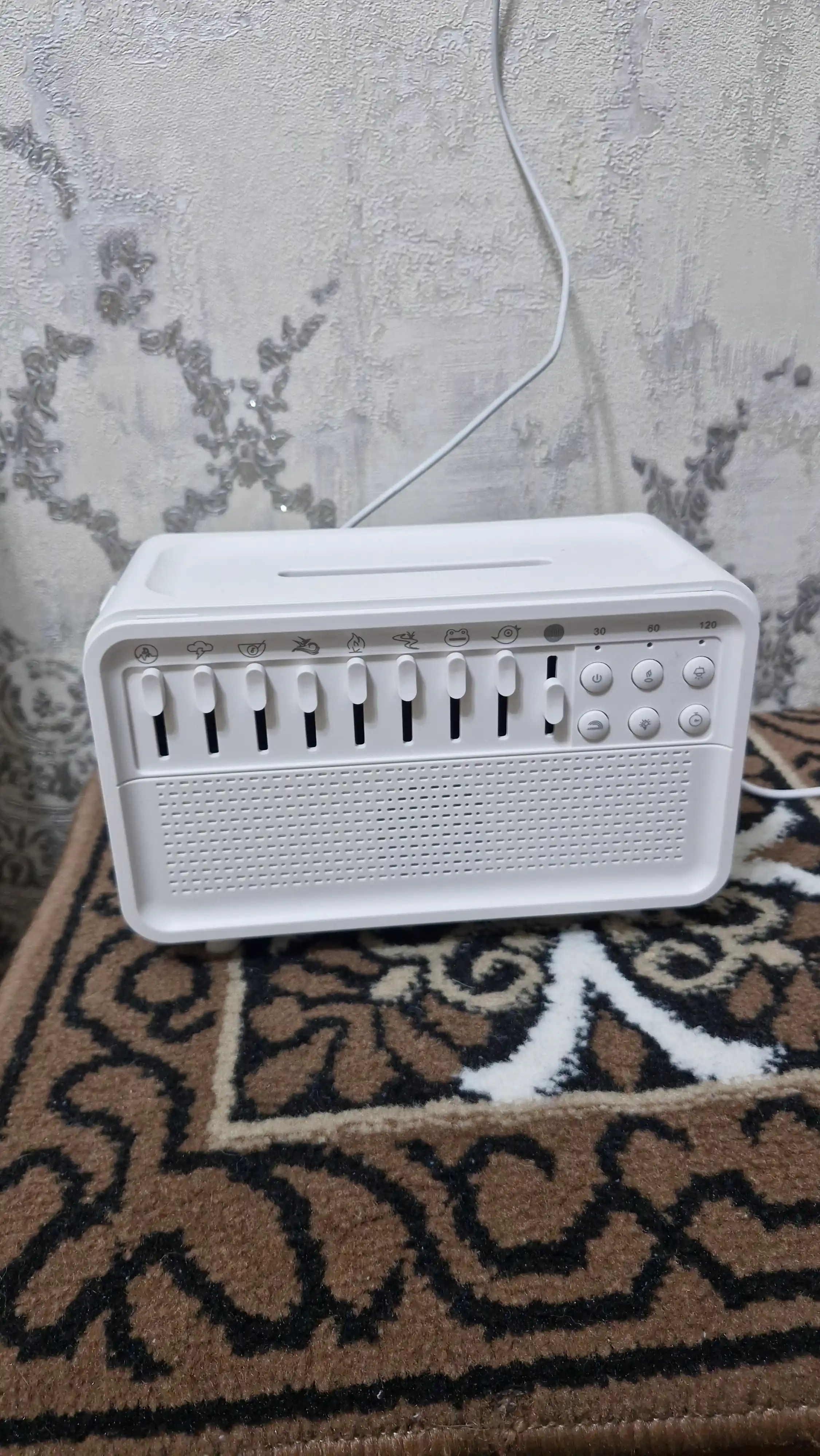 Tabiat ovozi, havo namlagich, xushbo‘ylantirgich, uyqu uchun, tungi chiroq, tabiat tovushi