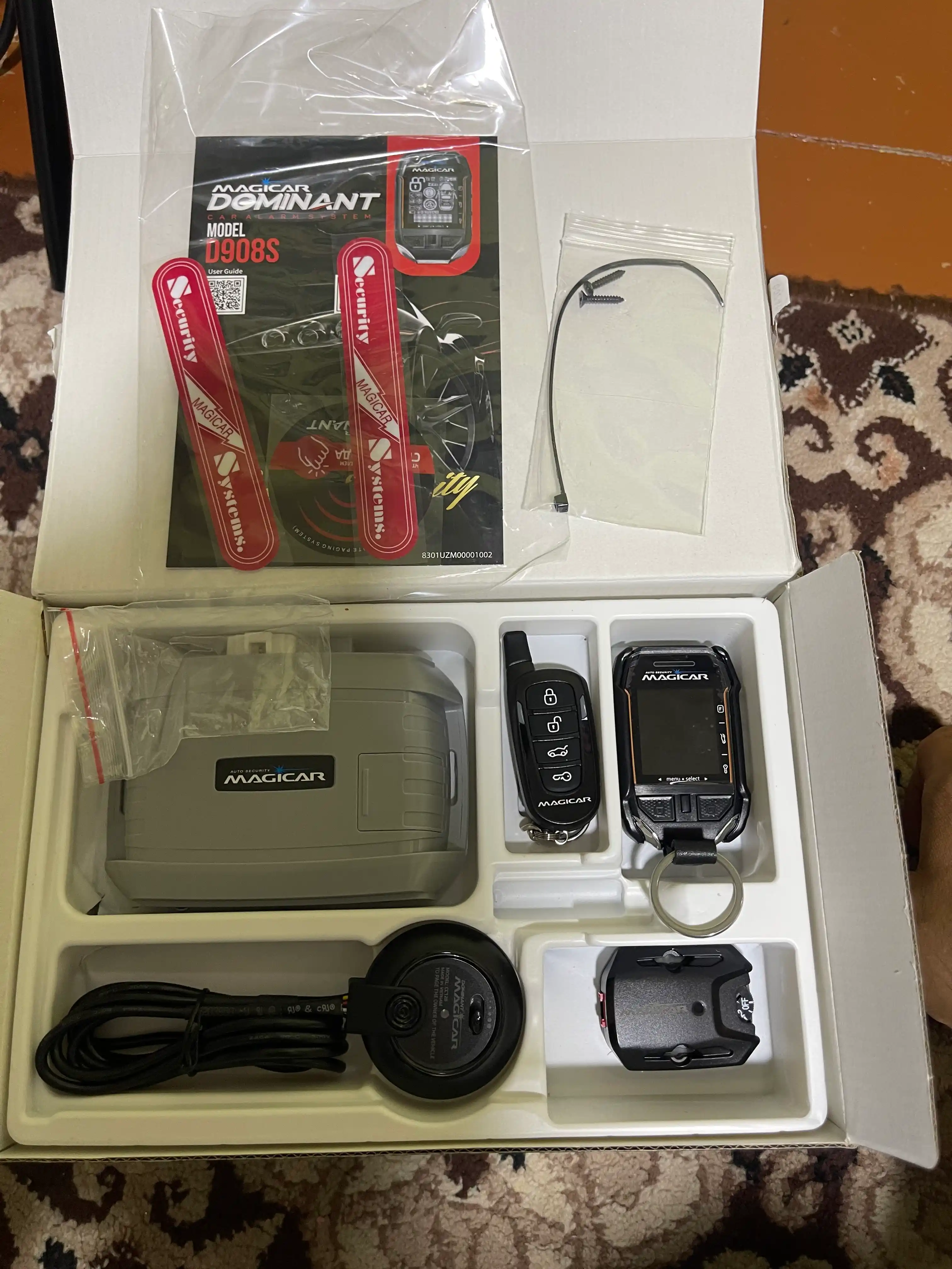 Avtomobil signalizatsiyasi Dominator Magicar, masofadan boshqarish pulti bilan, D908S