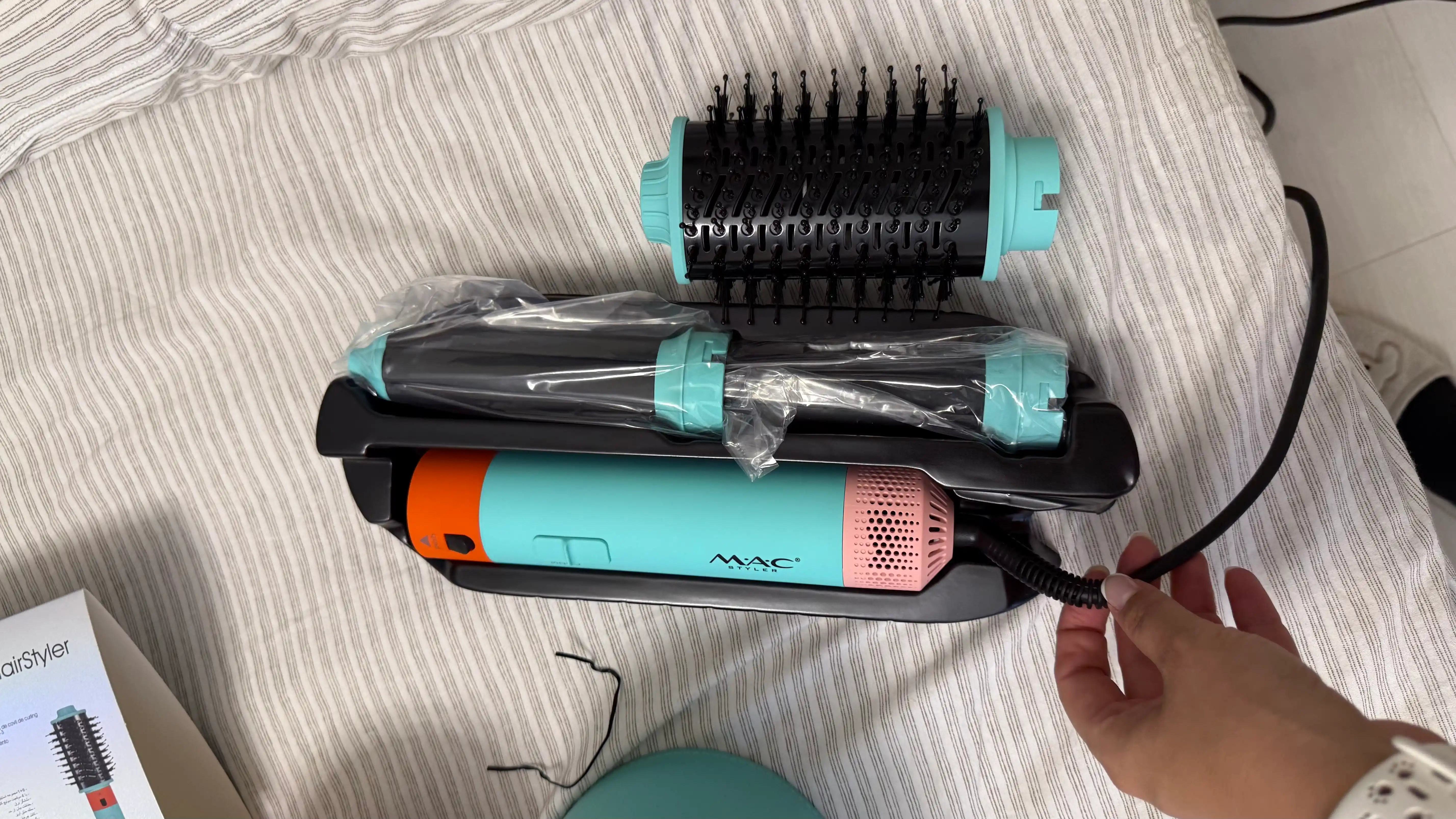 MAC styler soch uchun fen MC-6766, 6 tasi 1 da, havoda tekislash va avtomatik tekislash