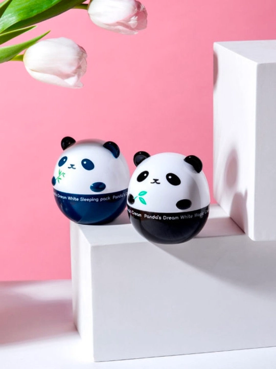 Panda's Dream White Magic yuz kremi 50 ml, yorituvchi tone-up, niatsinamid, seramid