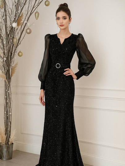 Olma shaklidagi raqamlar uchun kechki liboslar Olma shaklidagi raqamlar uchun kechki liboslar