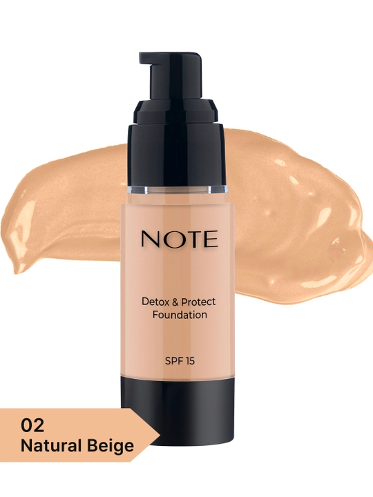 NOTE Detox and Protect Foundation SPF15 tonal kremi, 30 ml