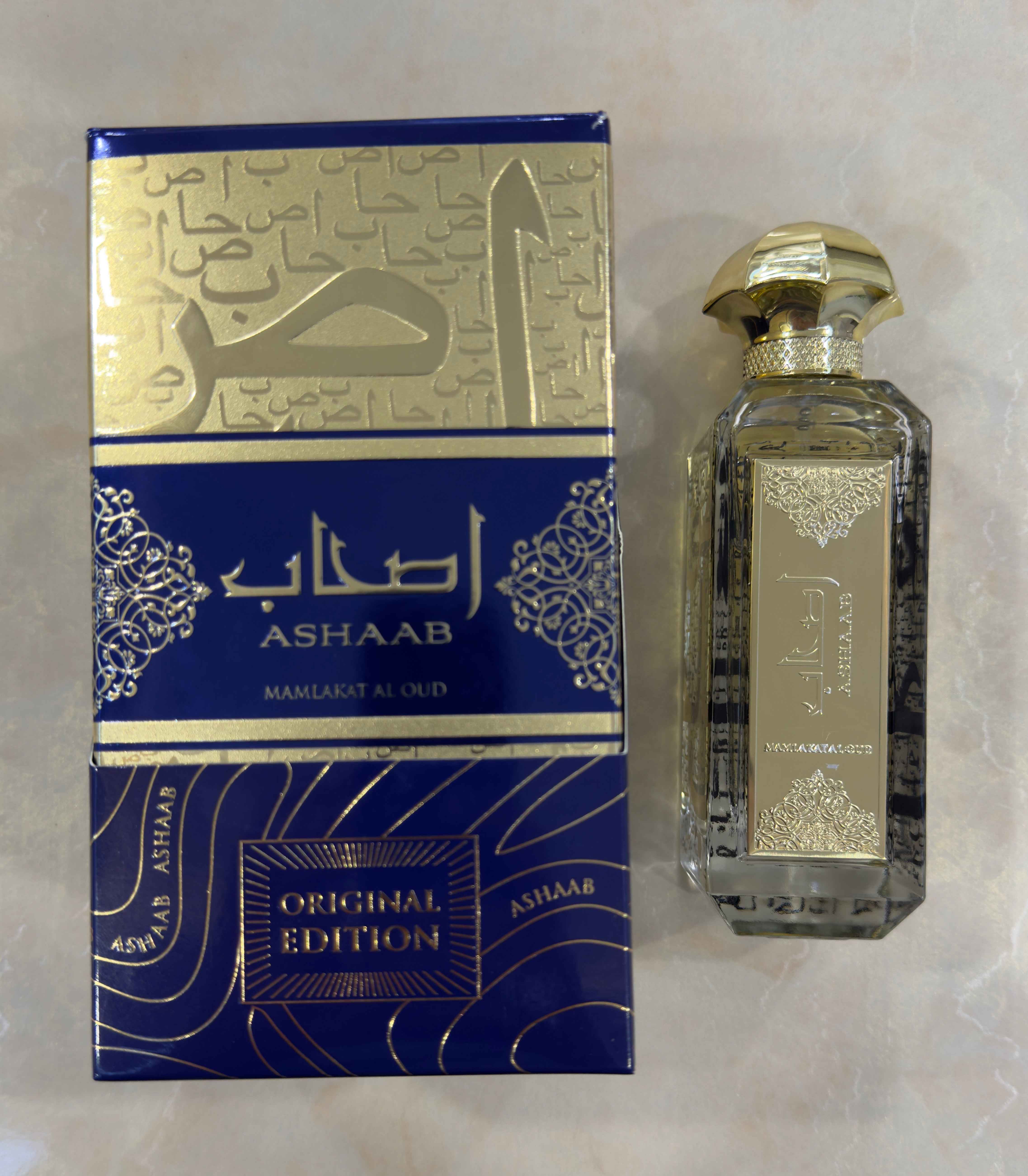 Parfyumlangan suv erkaklar uchun Ashaab Lattafa, 100 ml