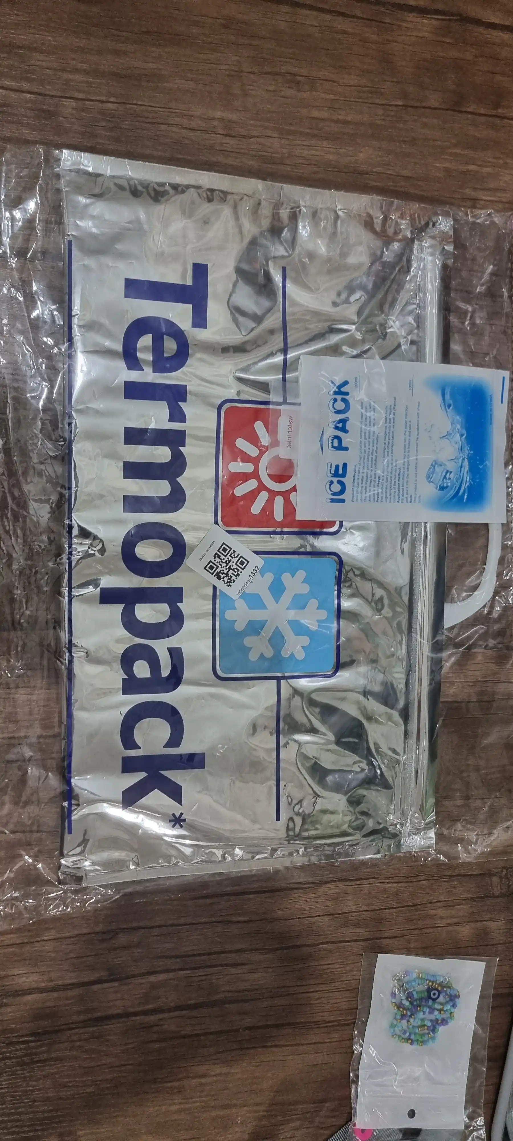 Mahsulotlar uchun termal sumka, 15 litrli termal sumka + sovuq batareya