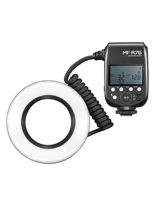 Makrosuratlar uchun Godox MF-R76 halqali yoritgich