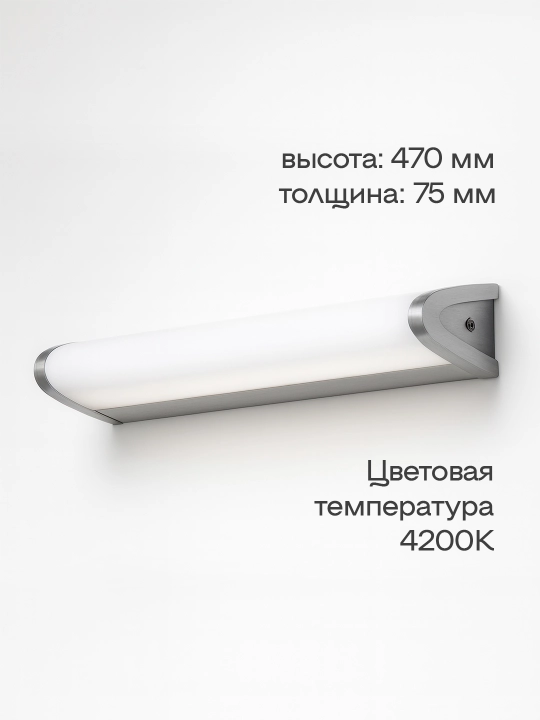 LED 12 Вт, высокая эффективность, защита от влаги и пыли, IP45