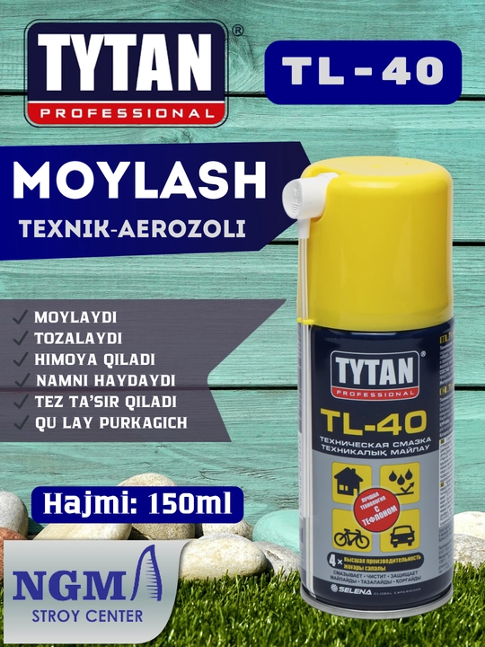 Texnik moylash aerozoli TYTAN TL-40