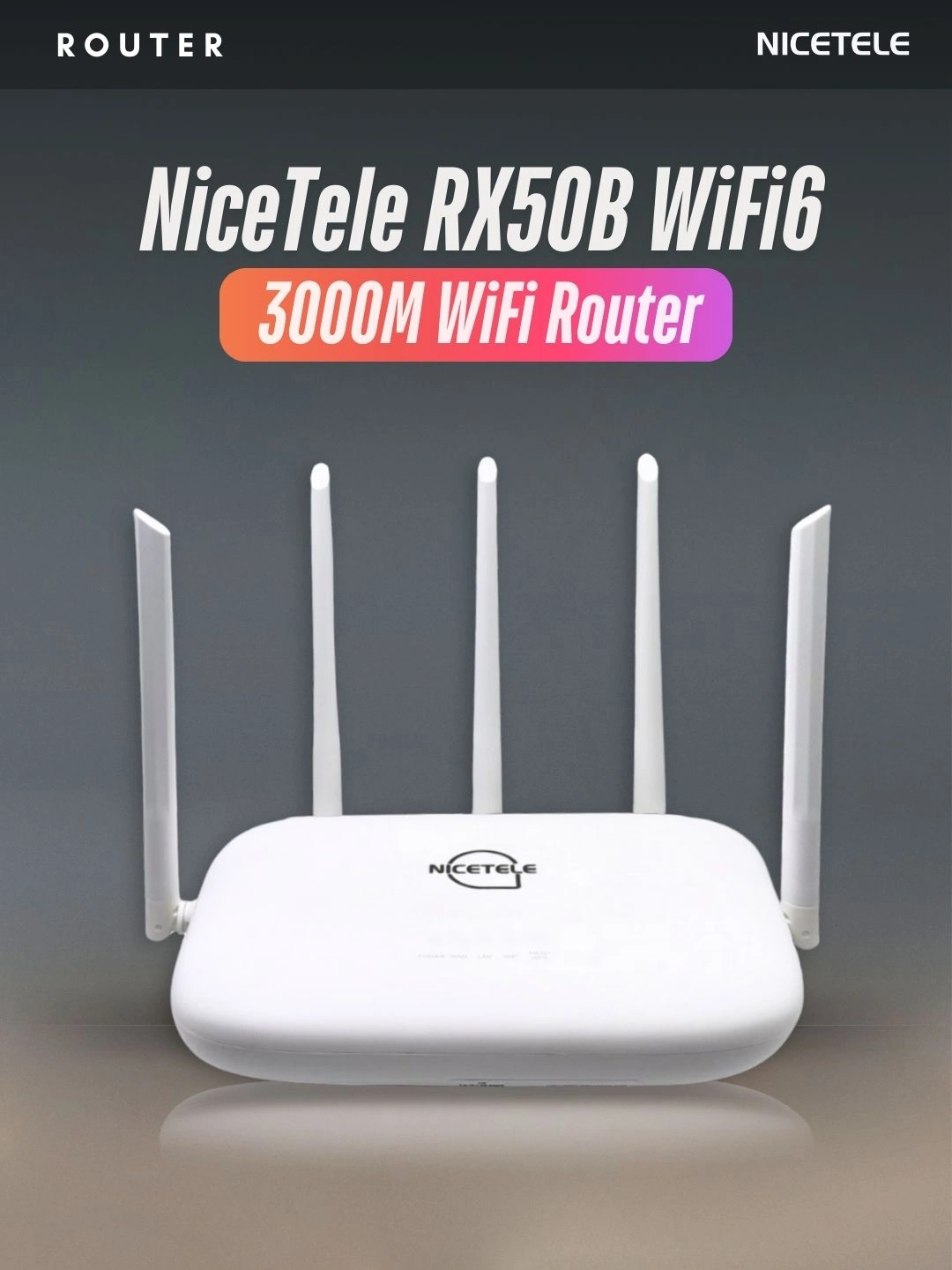 Router Rx 1524 WiFi 6, AX3000, 5G, РОУТЕР, RX50B, ikki diapazonli 399950 so'mga 67% ...
