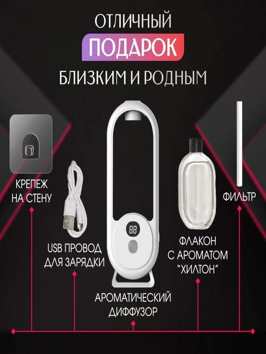 Ultratovushli aromadiffuzor uy va do‘kon, salon uchun mos keladi, avtomatik