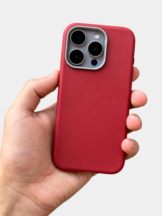 Чехол на iPhone 7, 8, SE, X, XR, XS, 11, 12, 13, 14, 15, 16, Pro, Max, Plus, Mini, кожаный