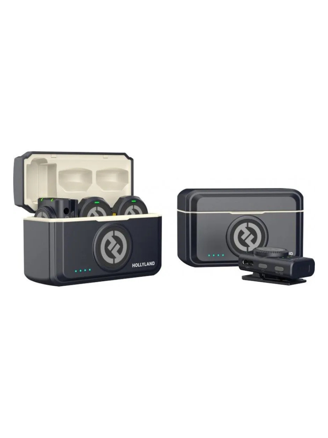 Микрофон петличка Hollyland Lark M2 Combo, для записи звука 40 часов iPhone Android TYPE-C