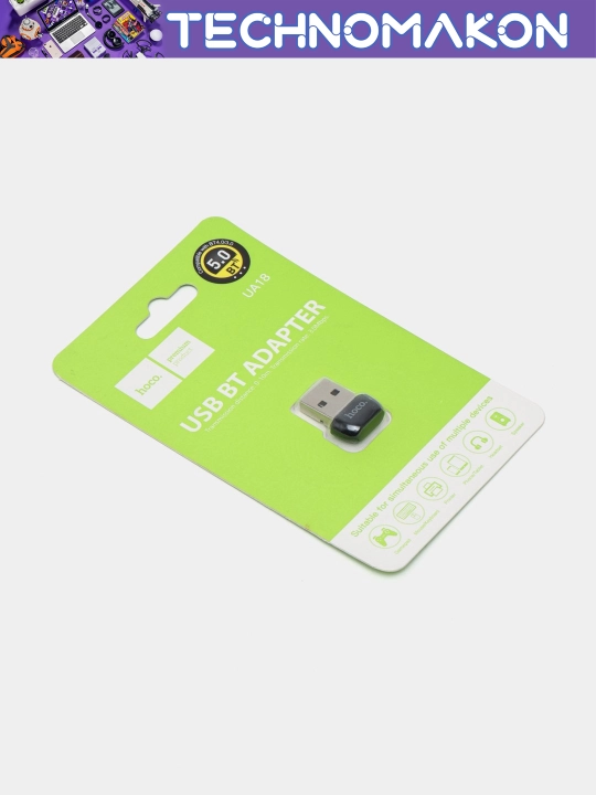 Bluetooth адаптер hoco UA18, Bluetooth 5.0, bluetooth адаптер для ПК
