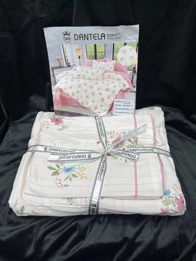 Yotoq belyosi, XB Satin Strayp, 4 donalik, paxta 100%, Dantela Vita - 